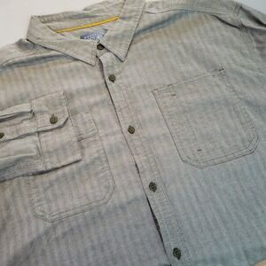 Mountain‎ Hardwear XXL Mens Button Down Shirt Herringbone Casual Work Utility